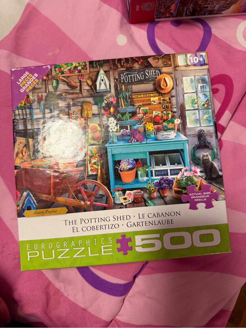 The Potting Shed 500-Piece Puzzle - Turquoise Accent